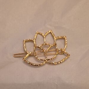 Gold Lotus Hair Clip